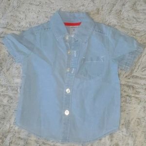 Denim Short Sleeve Button Down